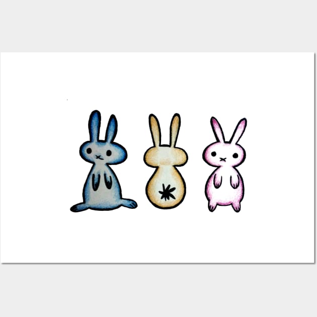 bunny triplets Wall Art by wYATTgUSSwAYLON